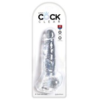 King Cock Clear 8 Inch Realistic Dildo