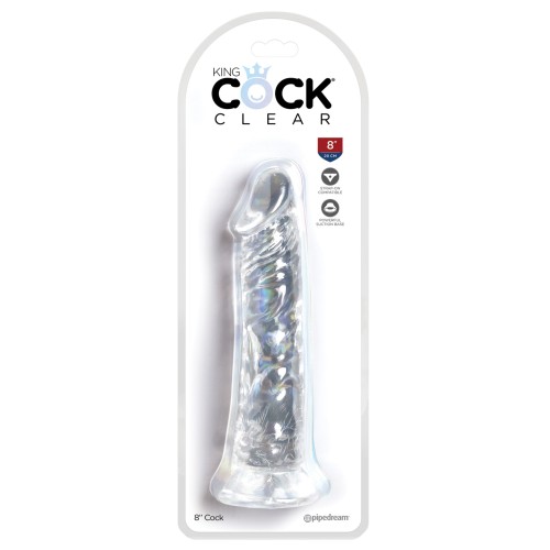 King Cock Clear 8" Realistic Dildo