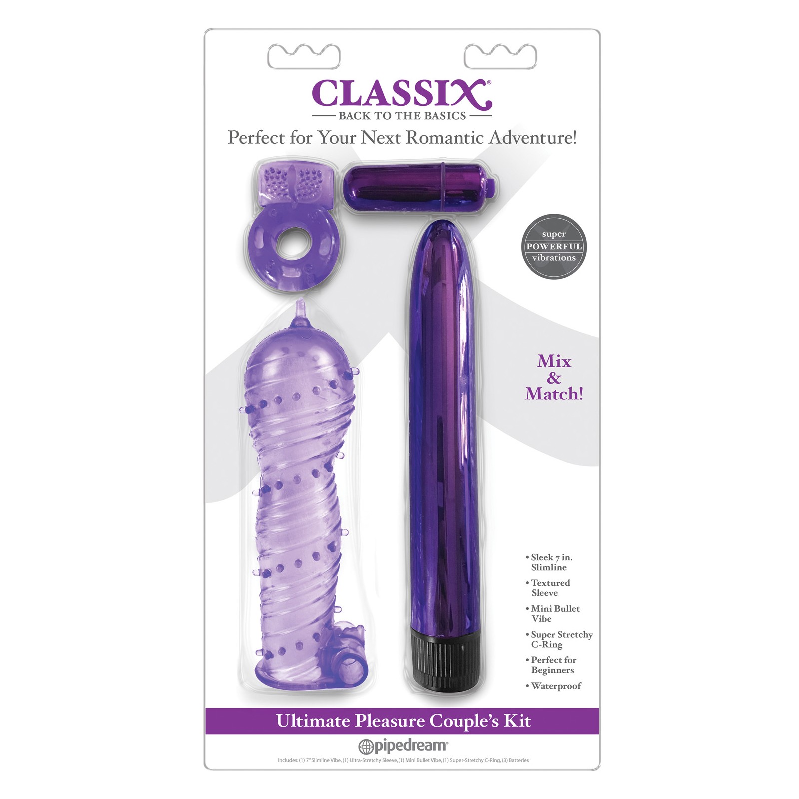 Classix Ultimate Pleasure Couples Kit - Purple