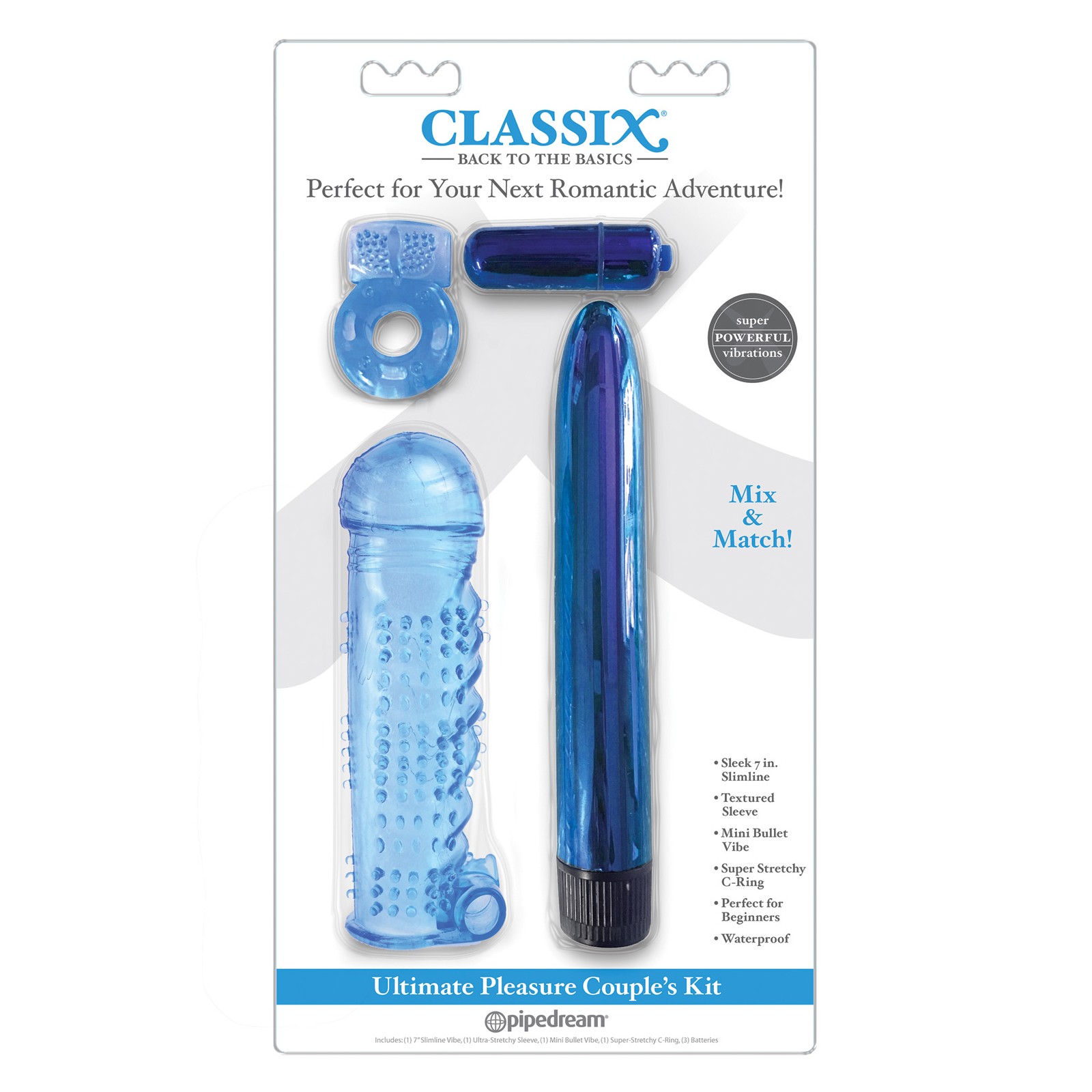 Kit de Placer Último para Parejas Classix Azul