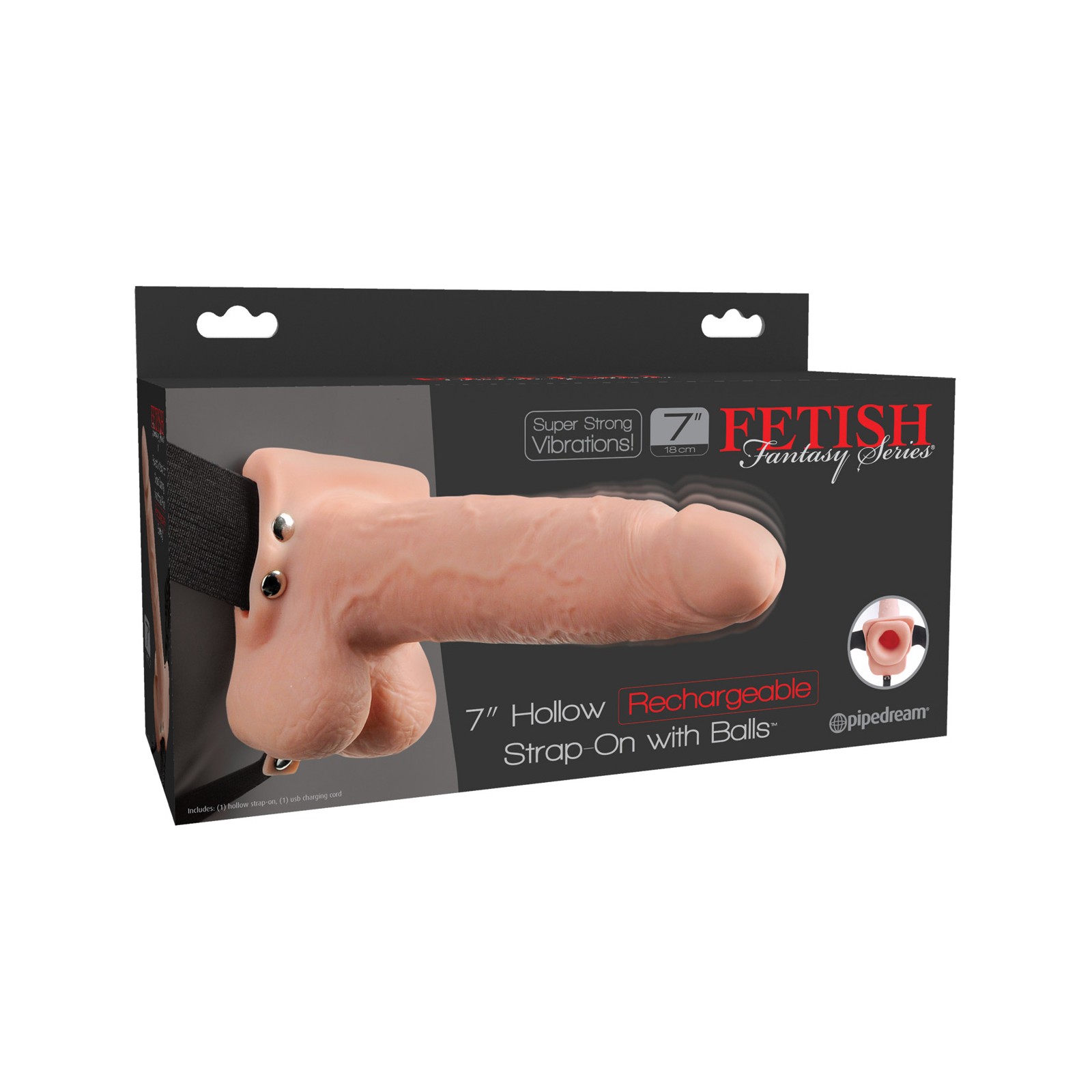 Fetish Fantasy Hollow Rechargeable Strap-On for Ultimate Satisfaction