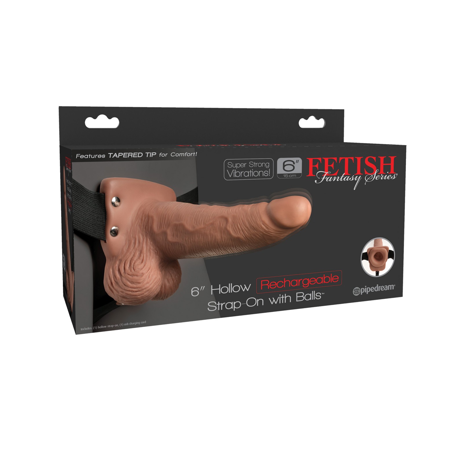 Fetish Fantasy 6" Strap-On Hueco con Bolas