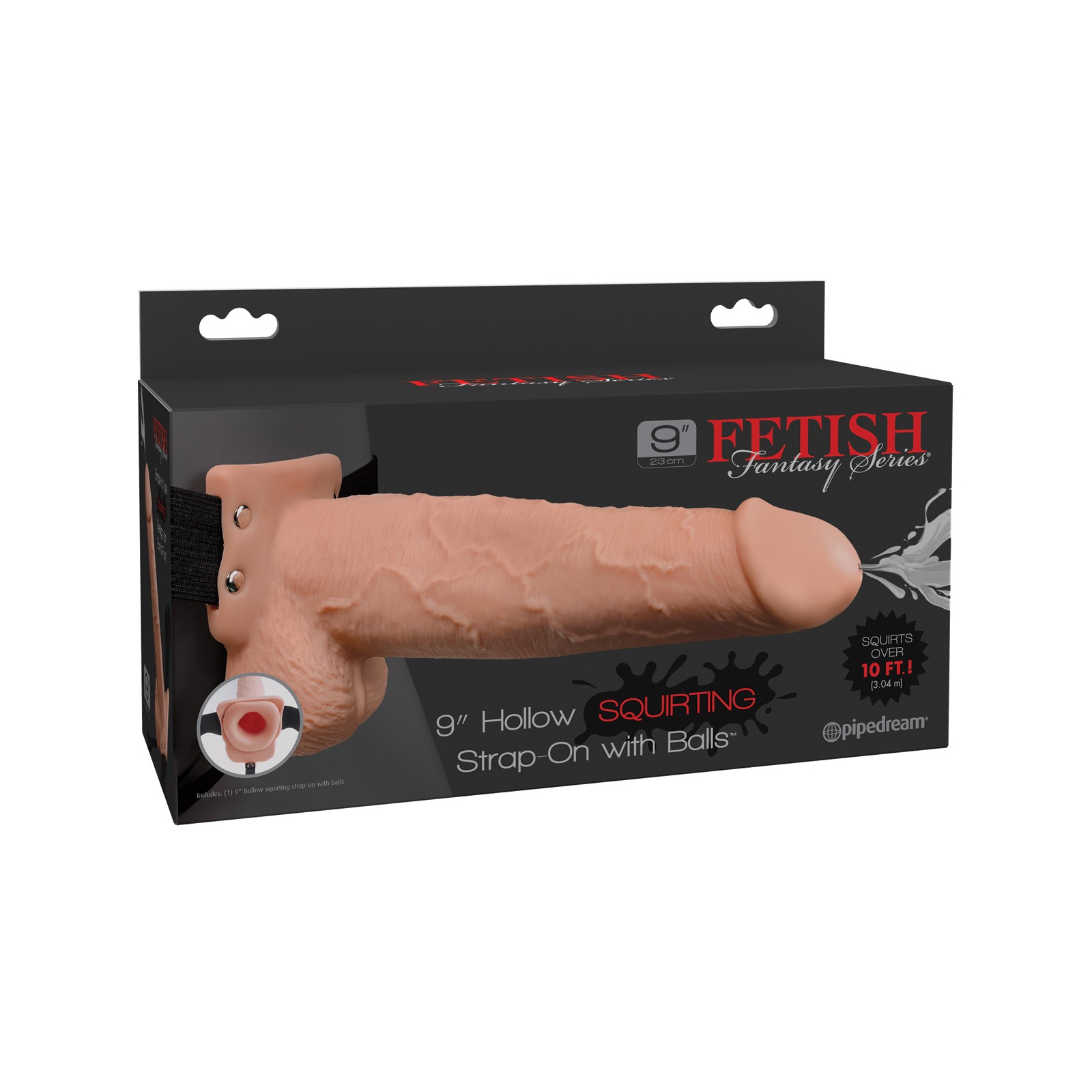 Fetish Fantasy 9" Strap On Hueco que Riega - Placer Único