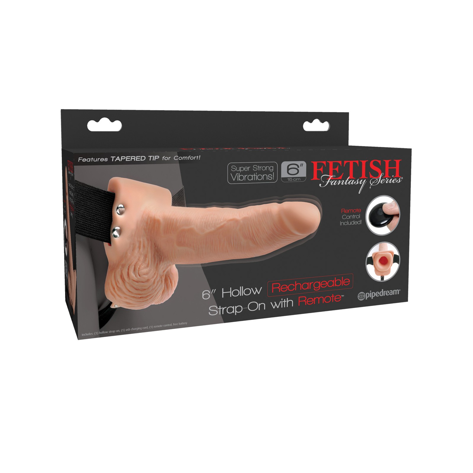 Arnés Strap-On Hueco Recargable Fetish Fantasy - Placer Máximo