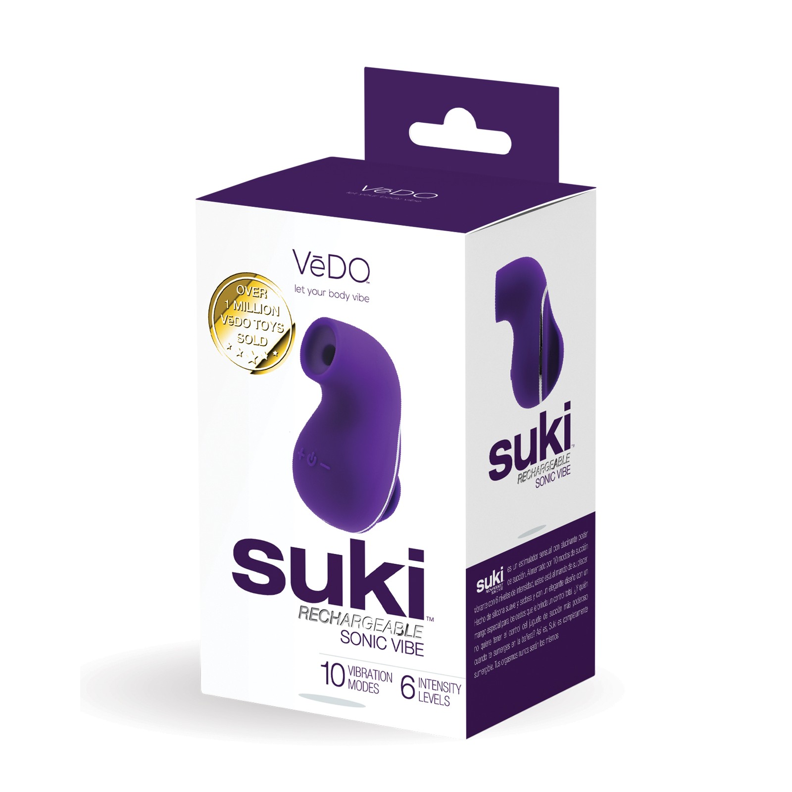 VeDO Suki Rechargeable Vibrating Sucker Deep Purple