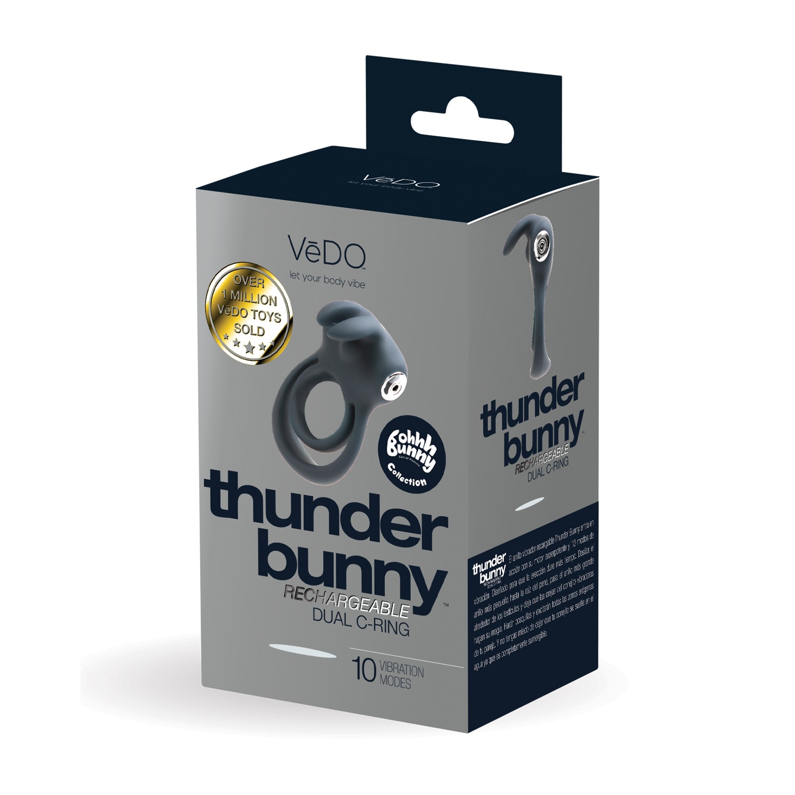 VeDO Thunder Bunny Rechargeable Dual Ring - Ultimate Sensation