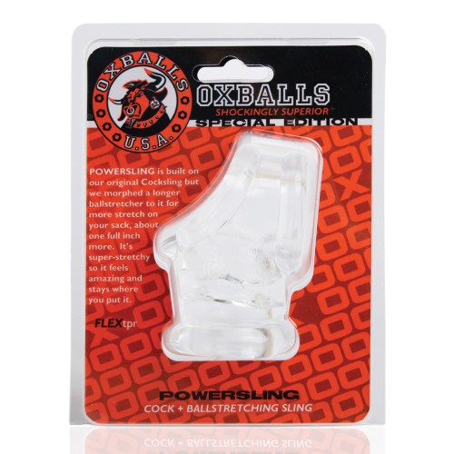 Oxballs Powerballs Cocksling and Ball Stretcher - Clear