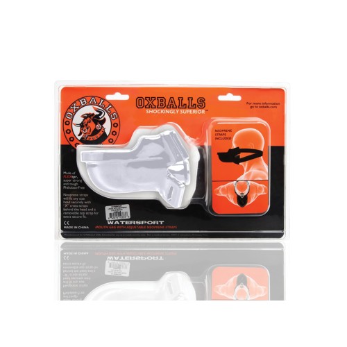 Oxballs Watersport Strap-on Gag - White for Thrilling Play