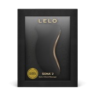 LELO Sona 2 Rechargeable Clitoral Stimulator - Black