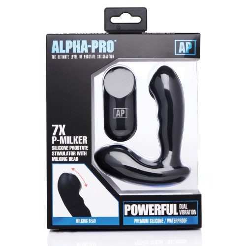 Alpha Pro 7x Prostate Stimulator with Milking Bead