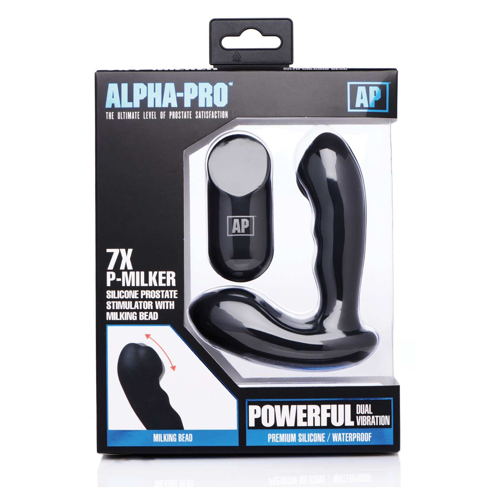 Alpha Pro 7x Prostate Stimulator with Milking Bead