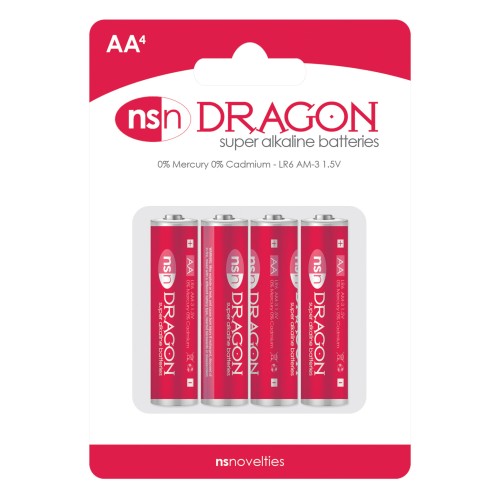 Baterías Alcalinas Dragon AA Paquete - Poder Máximo