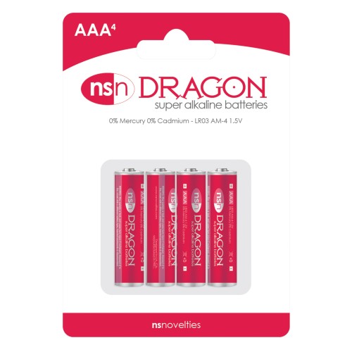 Dragon Alkaline Batteries Pack of 4 AAA