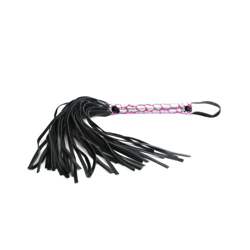 Spartacus Faux Leather Flogger Pink - Pleasure and Pain