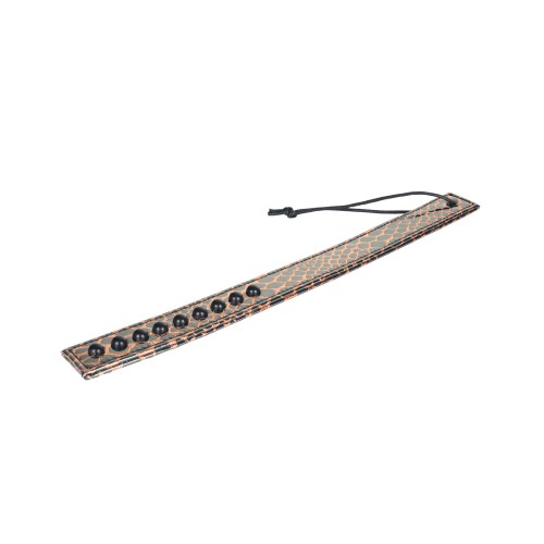 Spartacus Faux Leather Paddle Gold for BDSM