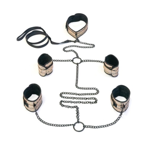 Kit de Bondage Faux Leather Oro