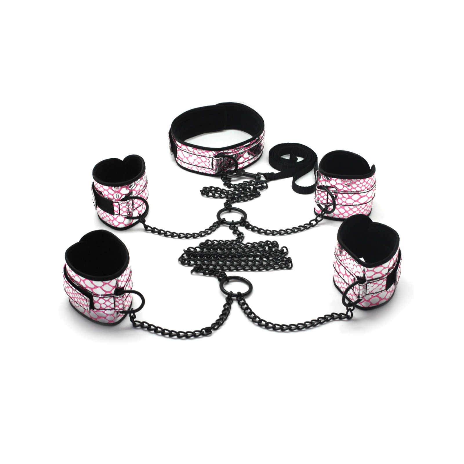 Spartacus Pink Faux Leather Bondage Kit