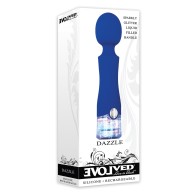 Evolved Dazzle Rechargeable Wand Blue