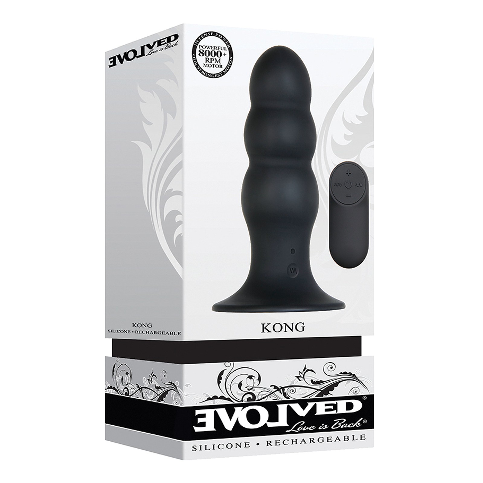 Plug Anal Recargable Evolved Kong Negro