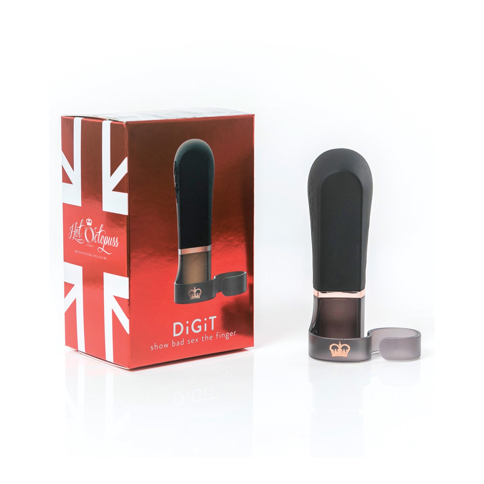 Vibrador de Dedo Hot Octopuss Digit Negro