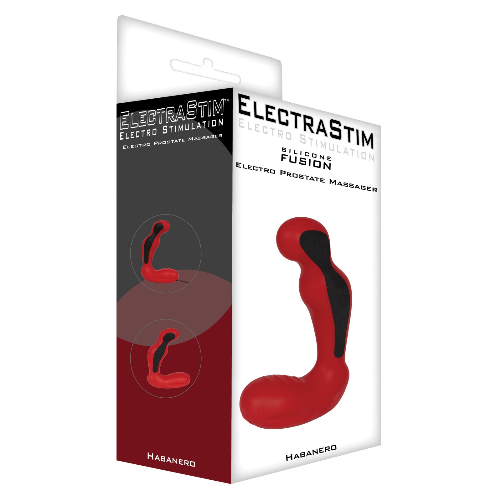 Habanero Prostate Massager Silicone Fusion Red Black