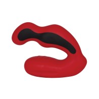 Habanero Prostate Massager Silicone Fusion Red Black