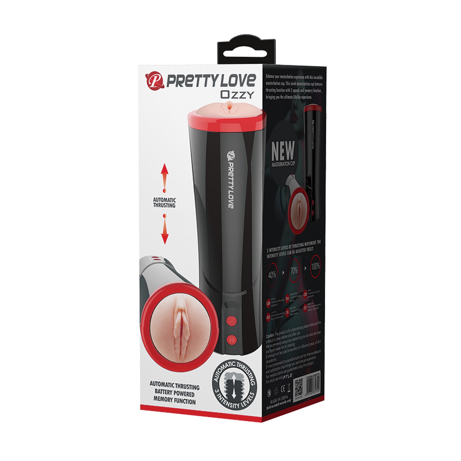 Masturbador Masculino Thrusting Pretty Love Ozzy Negro