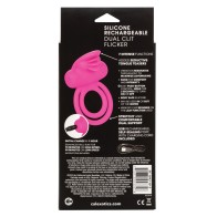 Aumento Dual con Flicker de Silicona Recargable - Rosa