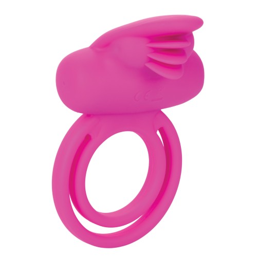 Silicone Rechargeable Dual Clit Flicker Enhancer - Pink