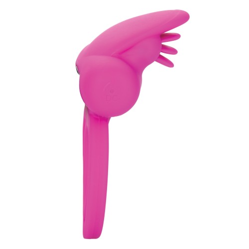 Silicone Rechargeable Dual Clit Flicker Enhancer - Pink