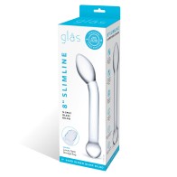 Dildo de Vidrio Slimline G-Spot de 8 Pulgadas