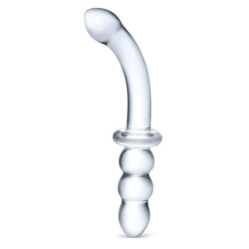 Dildo de Cristal con Relieves para G-Spot para Placer Supremo