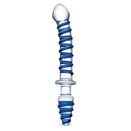 Glas 10" Mr. Swirly Double Ended Glass Dildo