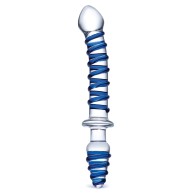 Glas 10" Mr. Swirly Double Ended Glass Dildo