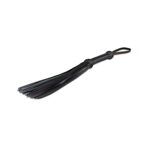 Flogger Sultra de Cuero de Cordero de 16" Negro