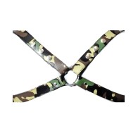 Sensual Sin Leather X Harness Camouflage