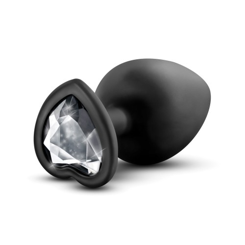 Blush Temptasia Plug Brillante con Piedra Grande Negro