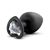 Blush Temptasia Plug Brillante con Piedra Grande Negro