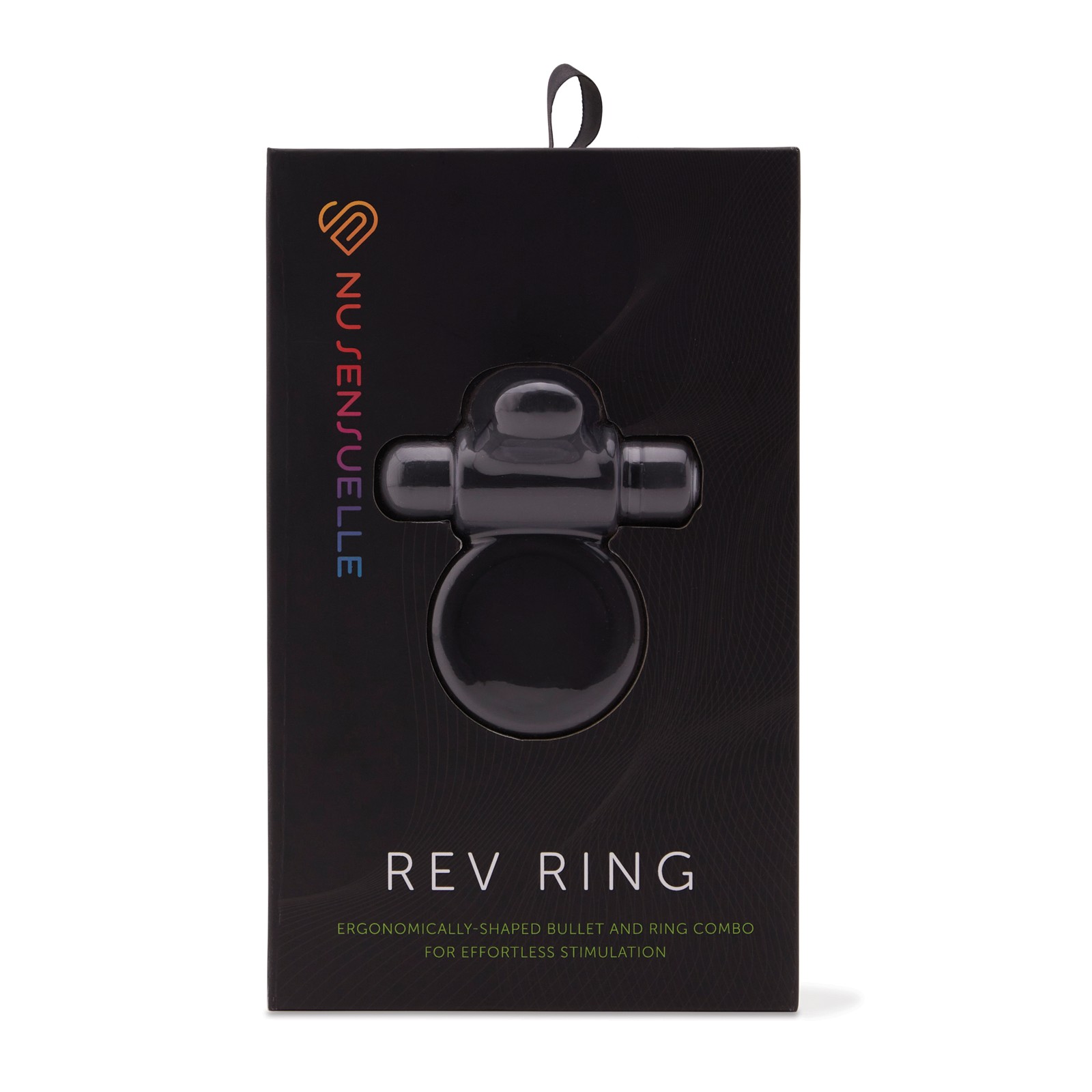 Anillo Bullet Nu Sensuelle Rev Silicona - Negro