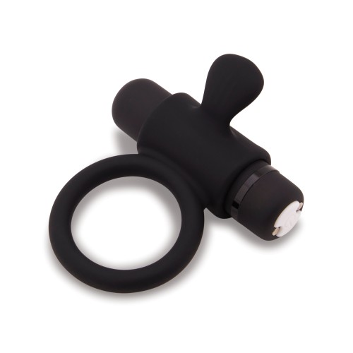 Nu Sensuelle Rev Silicone Bullet Ring - Black