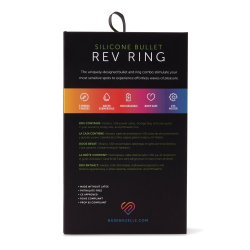 Anillo Vibrador de Silicona Nu Sensuelle Rev - Vibrador para Parejas