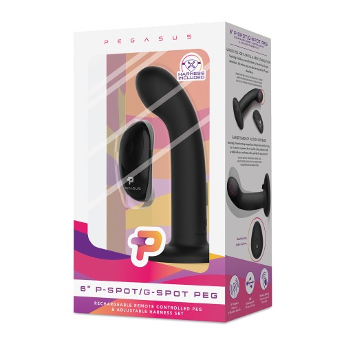 Pegasus 6 Inch Rechargeable G-Spot Vibrator with Remote