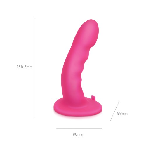 Pegasus Ripple Peg - 6" Pink Rechargeable