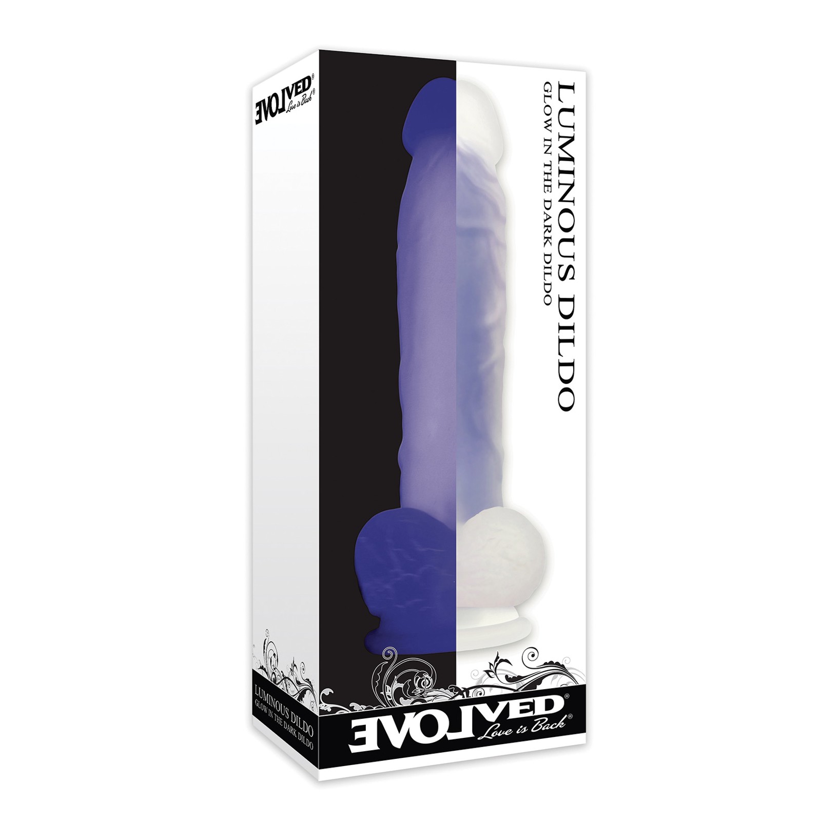 Dildo Luminiscente Evolved - No Vibrante - Púrpura