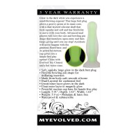 Large Luminous Green Anal Plug for Advanced Pleasure