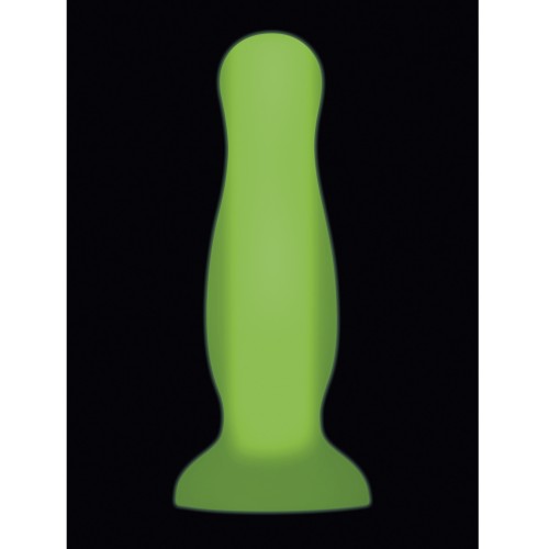 Large Luminous Green Anal Plug for Advanced Pleasure