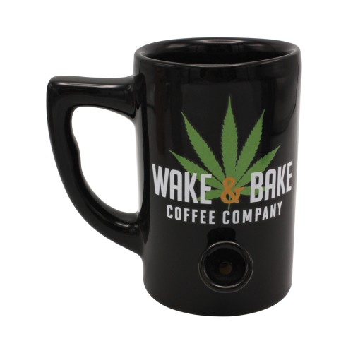 Taza Wake and Bake 10 oz Negra