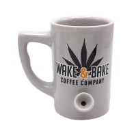 Taza de Café Wake and Bake - 10 oz Gris