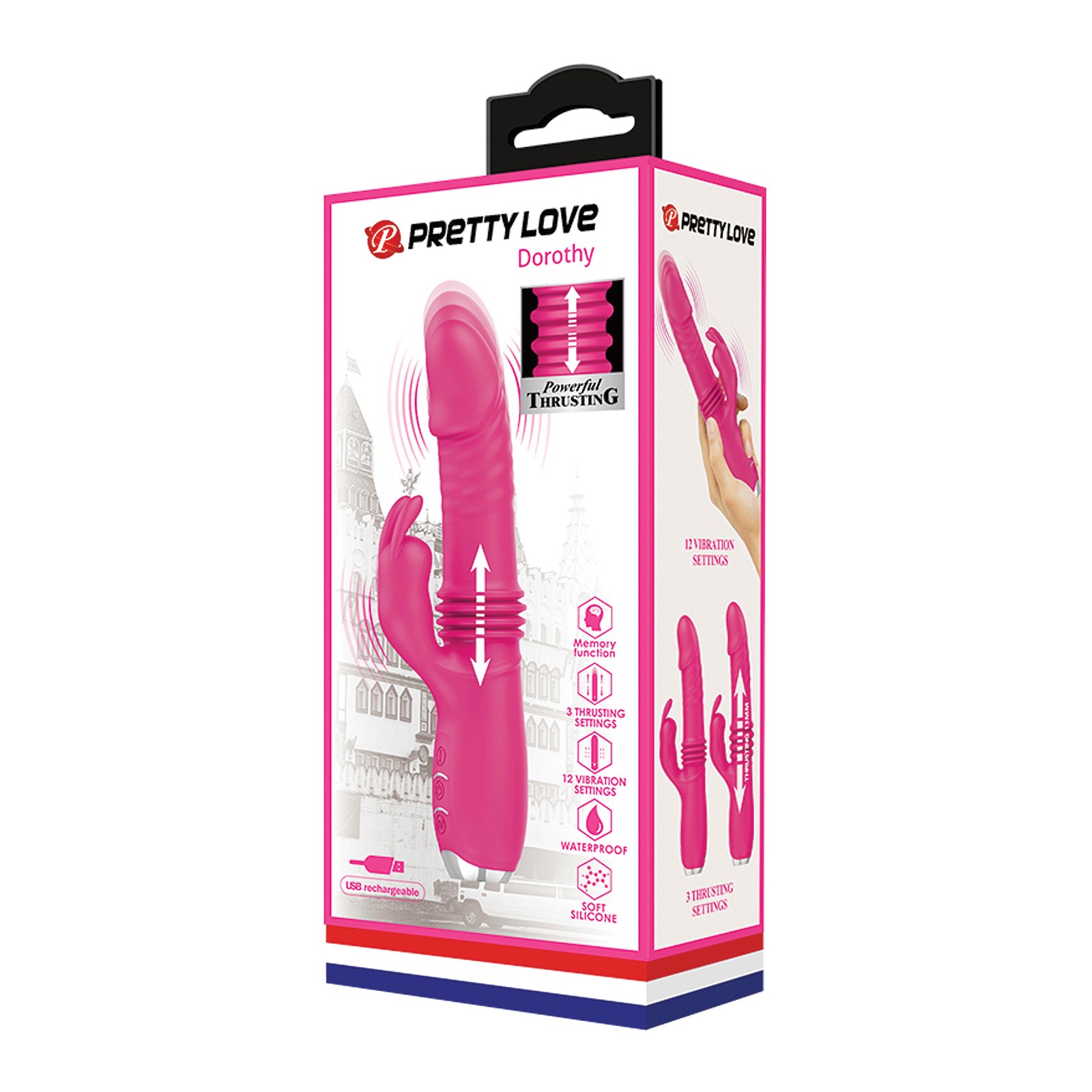 Vibrador Conejito Pretty Love Dorothy Rosa