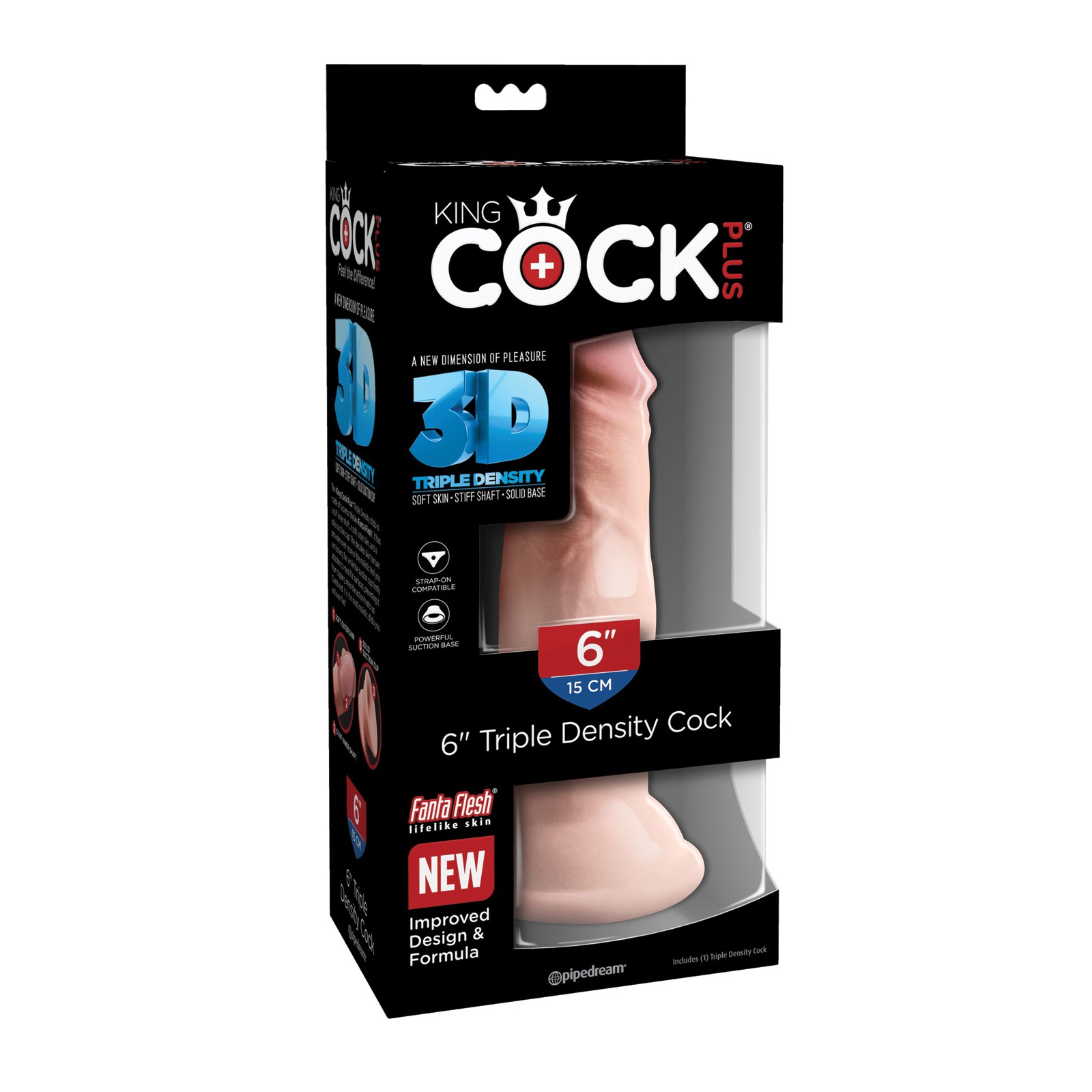 King Cock Plus Pene de 6 Pulgadas Triple Densidad